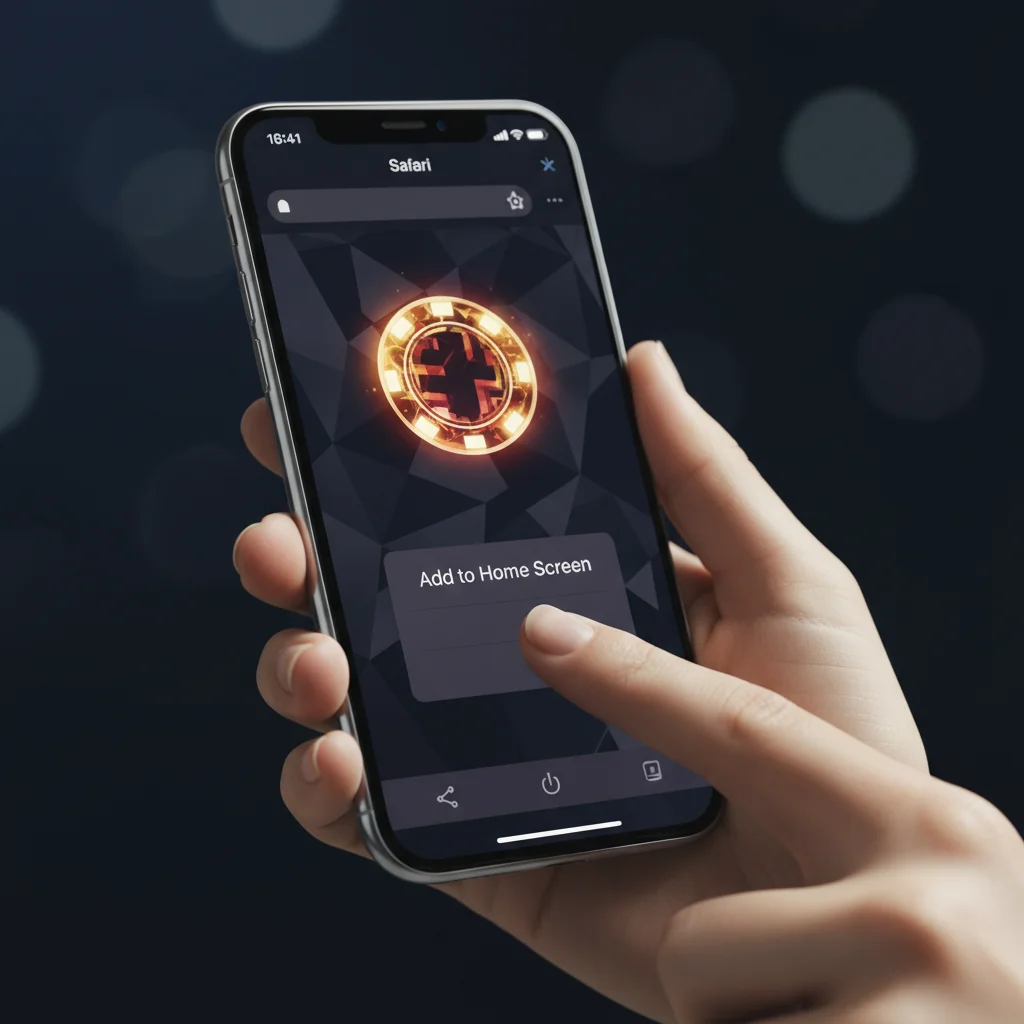 NV Casino iOS iPhone přidat na plochu Safari průvodce